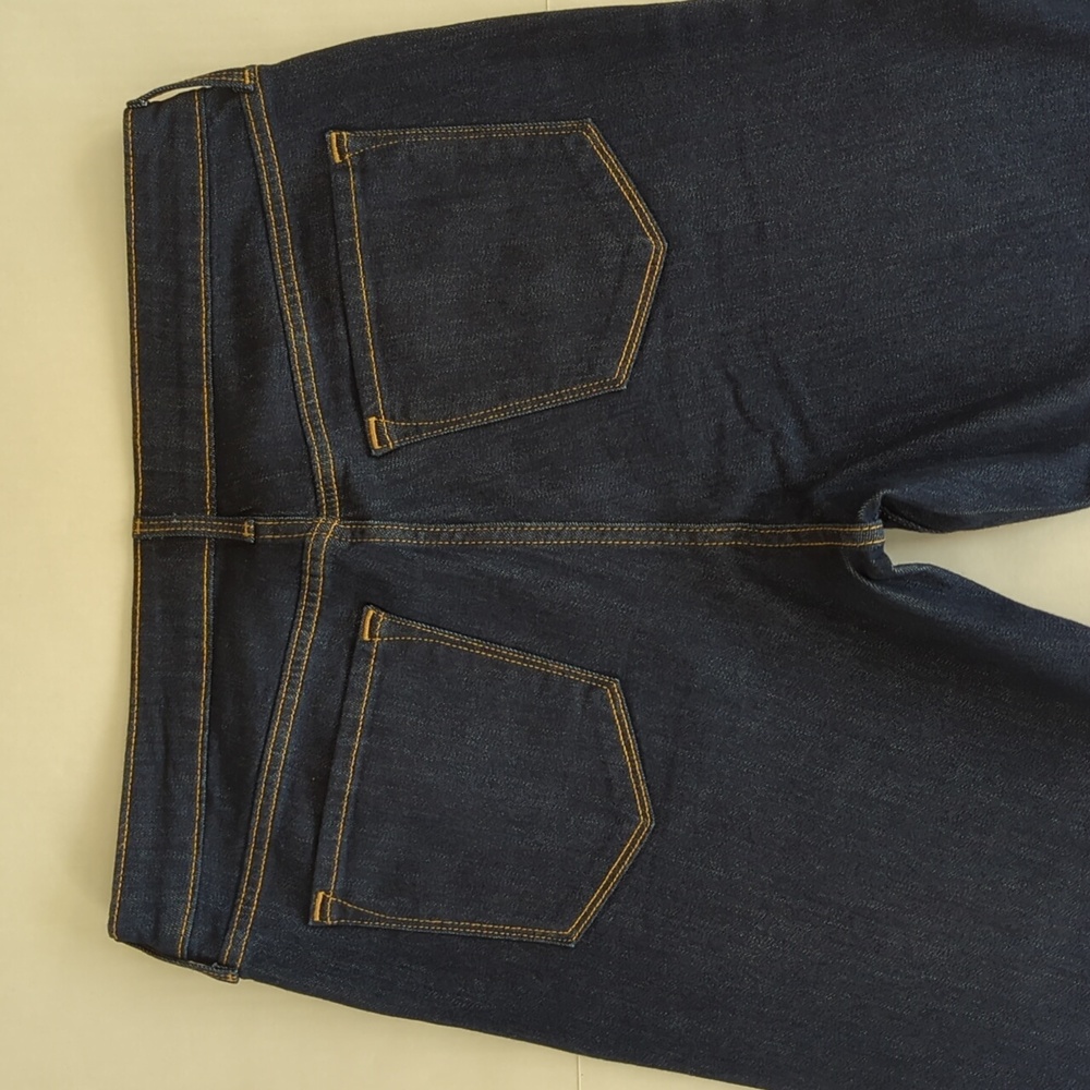 NWOT Old Navy High-Rise Wow Straight Denim Mom Jeans 14 Dark Wash Blue Pockets - Picture 10 of 13